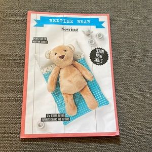 Bundle of four stuffed animal patterns and pillow pattern